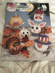 Kunststoff Leinwand Muster Broschüre - Ganzjährige Ornamente-Weihnachtsmann-Schneemann-Rentier - Bild 1 von 12