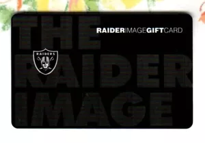 Tarjeta de regalo Oakland Raider Image - negra (2007) (0 $ - sin valor) - Imagen 1 de 1