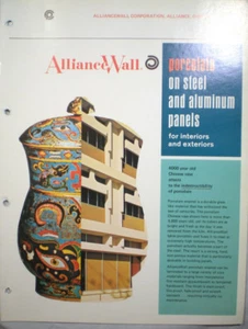 ALLIANCEWALL ASBESTOS Cement Board Interior Exterior Building Panels Catalog '76 - Bild 1 von 8