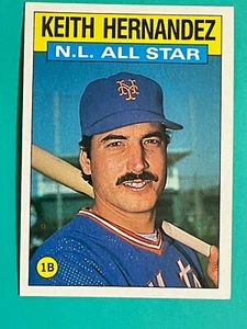 1986 Topps #701 N.L. All Star Keith Hernandez - New York Mets - Picture 1 of 2