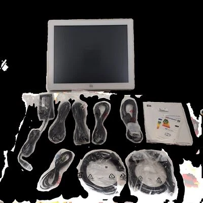 Elo 17" Touchscreen Monitor w/ stand ET1723L-2UWA-1-WH-MT-ZB-G E016808 - Image 1 of 4