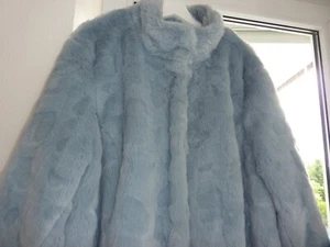 ........ " SCHIFFHAUER Munich " hellblaue Webpelz Jacke Gr. 50/52 - Bild 1 von 12