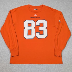Denver Broncos Shirt Mens Large Long Sleeve NFL Team Apparel Wes Welker #48 - Picture 1 of 12