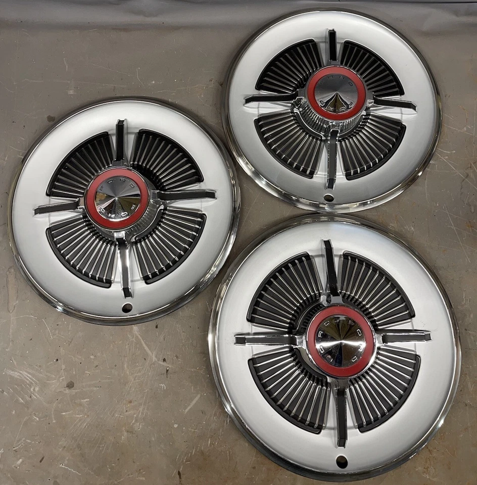 Tapacubos Ford Galaxie 500 XL 1965 tapacubos cubiertas de rueda 15" OEM tapacubos personalizado LTD OE Foto 1 de 4