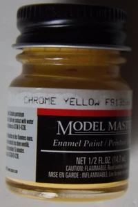 Testors Model Master "Chrome Yellow" FS13538 #1707 1/2 oz. Enamel Paint OOP/HTF - Picture 1 of 4