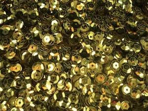 Sequins Metallic Cup 6mm Gold 125g Bulk Pack Dance Stage Sewing - Bild 1 von 1