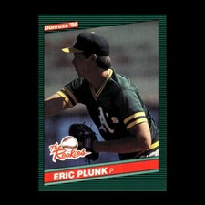 Eric Plunk 1986 Donruss The Rookies Oakland Athletics #40 Nice R304