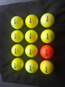 SRIXON Z STAR XV YELLOW X 12 grade 1 great condition - Picture 1 of 2