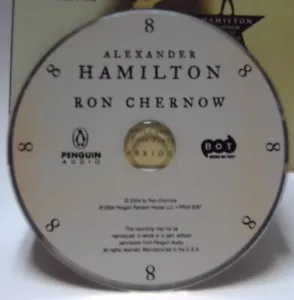 Alexander Hamilton - Audio CD By Chernow, Ron - Replacement Disc #8 (E1) - Foto 1 di 3