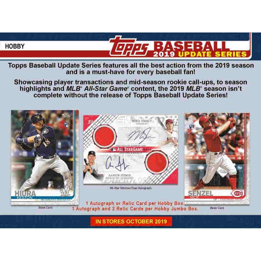 2019 TOPPS UPDATE SERIES BASEBALL - HOBBY Box Factory Sealed 19TOBUS - Image 1 of 1