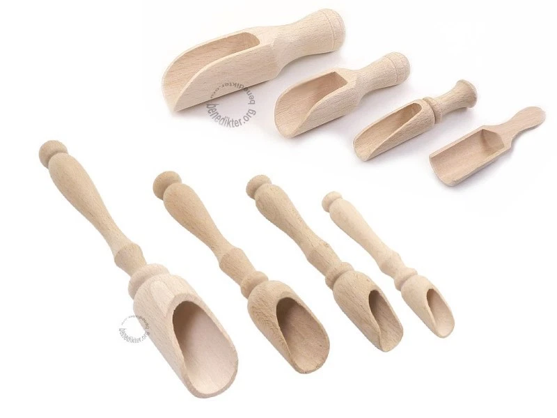 GEWÜRZSCHAUFEL HOLZ Teeschaufel Abwiegeschaufel Mehlschaufel Holzschaufel - Bild 1 von 1