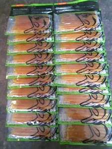 Lot Of 20 Packs Orange Senko Style Worm Soft Plastic Bait  5.5" 10 Worms Per Pk - Bild 1 von 5