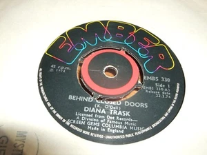 DIANA TRASK - BEHIND CLOSED DOORS / LEAN IT ALL ON ME - Picture 1 of 1