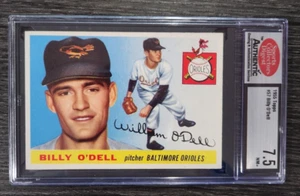 1955 Topps Billy O'Dell Orioles ROOKIE Authentic grade 7.5 NM+ #57 - Picture 1 of 4