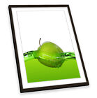 Green Apple Juice Kitchen FRAMED ART PRINT Picture Portrait Artwork
