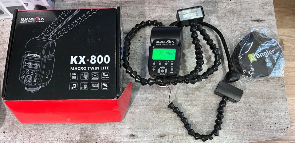 As-is Damaged KUANGREN Macro Twin Lite KX-800 - Image 1 of 3