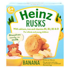 Heinz  Rusks Banana Flavour  Natural Fibers No preservatives, Color or Flavour