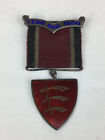 Vintage 1934 Solid Silver Possibly Essex Medal 3 Sabres Tache Sans Tache
