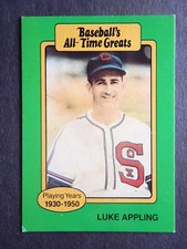 Luke Appling (Baseball's All-Time Greats) Baseball Card (Chicago White Sox) VG