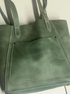 Bolso de Mano Portland Pequeño de Cuero Verde para Mujer Nuevo sin Etiquetas - Imagen 1 de 4