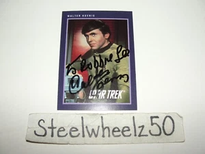 Carta collezionabile firmata Star Trek Walter Koenig Pavel Chekov 275 25° anniversario - Foto 1 di 3