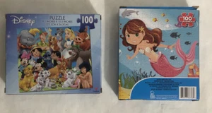 2 Disney Puzzles 100 Pieces Each - Picture 1 of 3