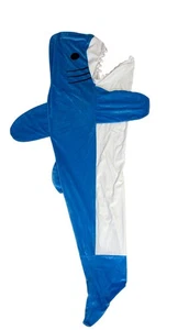 Decke Blue Shark Einteiler Jugend 64" Länge Kuschel Schlafsack - Bild 1 von 4