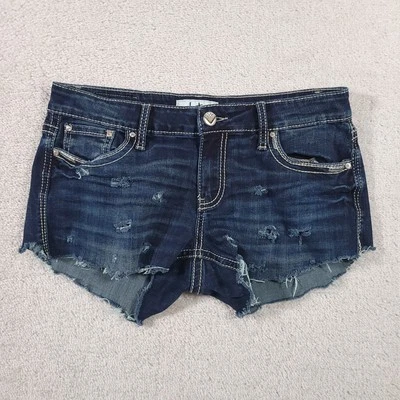 Daytrip Virgo Boot Jeans Womens 28 Stretch DIY Cut Off Shorts Shortie Distressed - Image 1 of 4
