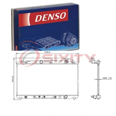 Denso Radiator for 2005-2012 Toyota Avalon 3.5L V6 Cooler Cooling Antifreeze me - Image 1 of 4