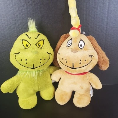 Dr. Seuss How The Grinch & Max Stole 圣诞毛绒填充动物角色 — 第 1/4 张图片