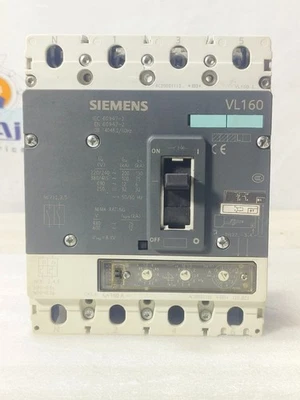 SIEMENS VL160 4POLE 160A CIRCUIT BREAKER MCCB 3VL2716-3AA46-0AA0 | FREE SHIPPING - Image 1 of 4