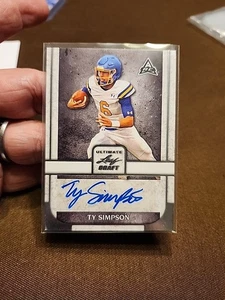 2022 Leaf Ultimate Draft TY SIMPSON SP Rookie Auto !! ALABAMA QB - Picture 1 of 4