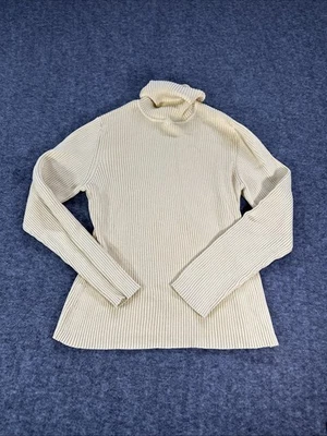 Suéter de cuello alto amarillo Chico's para mujer talla 3 (XL) Foto 1 de 4