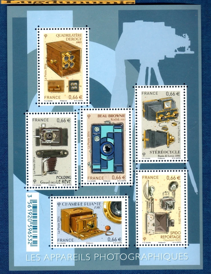 France La Feuille F4916  Les Appareils Photographiques F 4916 2014 Neuf Luxe - Photo 1/1