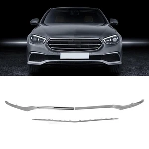 › Chrome 3pcs Front Bumper Lower Molding Trims For E‑Class W213 Exclusive - Bild 1 von 22