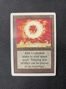 MTG Magic the Gathering UNLIMITED SOL RING NM Front LP Back - Picture 1 of 4