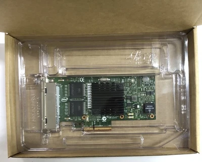 Intel Original I350T4BLK 4x1Gbe I350-T4 4-Ports RJ-45 PCIe 2.1 Network Adapter - Image 1 of 4
