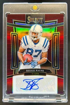 2023 Select Reggie Wayne Signatures Maroon Prizm #11/75 Colts - Image 1 of 2