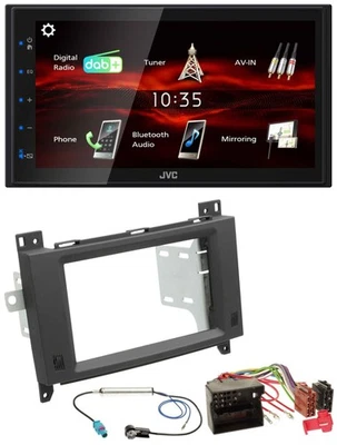 JVC USB Bluetooth MP3 DAB 2DIN Autoradio für Mercedes Vito Viano 06-14 Rubbertou - Bild 1 von 4