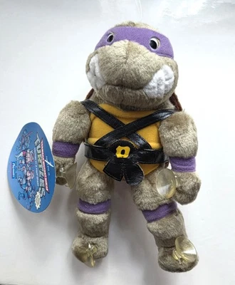 Donatello 8" TMNT 1989 Mutant Turtle Plush Suction Cups Playmates W/Tag - Image 1 of 4