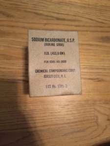 WWII US Ration, Can of Baking Soda with Box - Picture 1 of 4