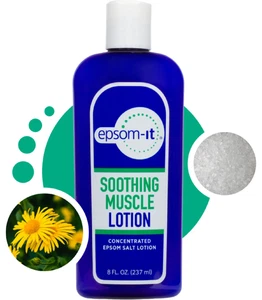 Soothing Muscle Lotion Original Epsom Salt Magnesium Sulfate Cream with Arnica 8 - Picture 1 of 12