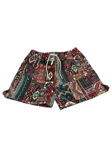 Maison Article Shorts Men’s L Jacquard Aztec Colorful Drawstring Snap Pocket - Picture 1 of 23