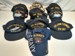 Menge 10 US Navy USN Baseball Caps SnapBack verstellbar Trucker Hüte - Bild 1 von 24