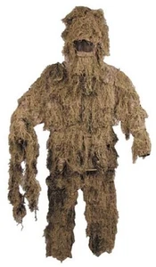Tarnanzug Ghillie Suit Gotcha Paintball desert Jacke Hose Anzug Hut Gr. M / L - Bild 1 von 1