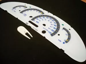 Se adapta a Pontiac Sunfire 2000-2002 con medidores de racimo blancos de brillo facial - Imagen 1 de 1
