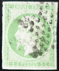 Signé Calves - Napoléon N°12 Vert Oblitéré Étoile Muette