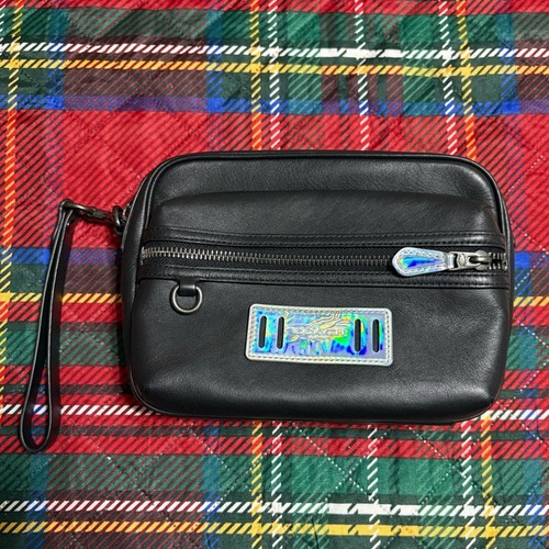 Borsa Coach Terrain nera con dettagli riflettenti organizer da viaggio F79777