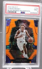 2022-23 Panini Select #109 Tyrese Maxey Neon Orange Pulsar FOTL /15 PSA 9 Mint