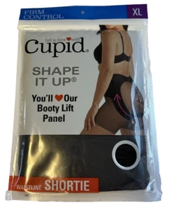 Cupid Firm Control Booty Lift Panel Waistline Shortie Black SIZE XL New NWT - Picture 1 of 6